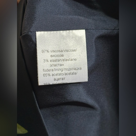 NEW Piero Moretti Blossom Shift Dress in Navy Women’s Italian Plus Size ~26 - Picture 10 of 13